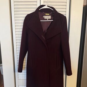 Women's Burgundy Hobbs Coat